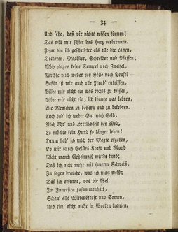 A page from my historical edition of Faust