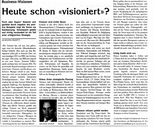 Original Article in "Alpha Kadermarkt", 2007